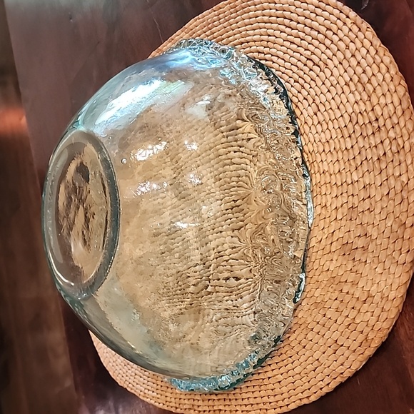 Aqua Green Recycled Glass Bowl - Picture 8 of 8